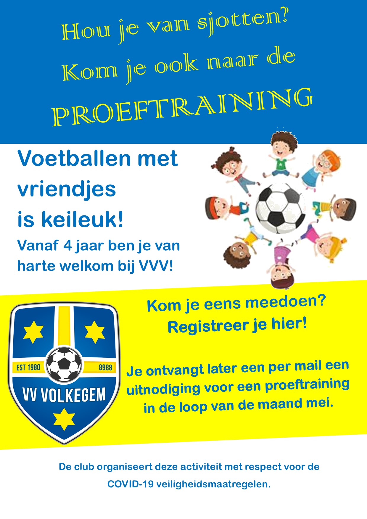 Aanmelding proeftraining